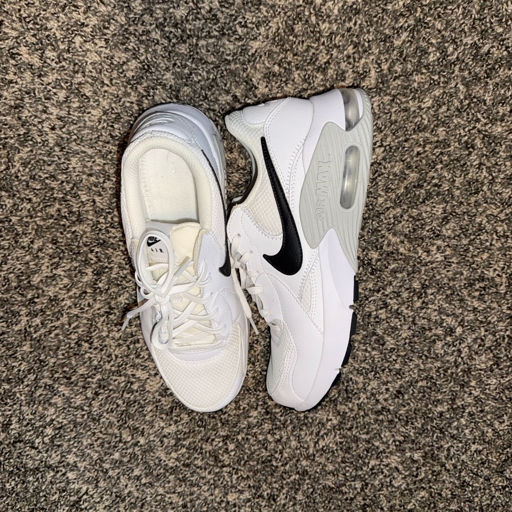 Nike White and Gray Women's Sneakers